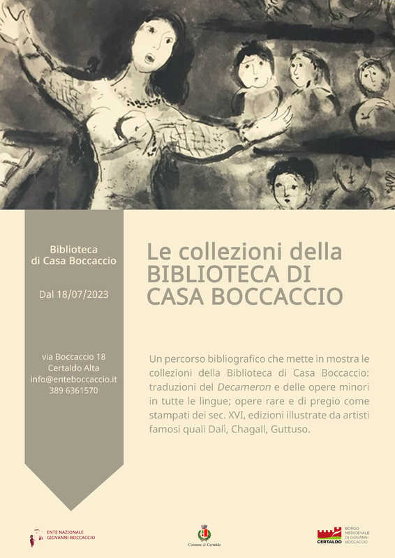 Le collezioni della Biblioteca di Casa Boccaccio
