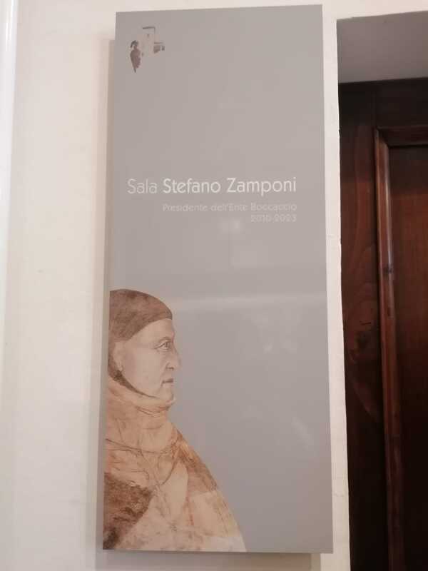 Intitolata al prof. Stefano Zamponi la Sala della Biblioteca di Casa Boccaccio. Frosini: “A lui si deve il progresso scientifico dell’Ente Boccaccio”