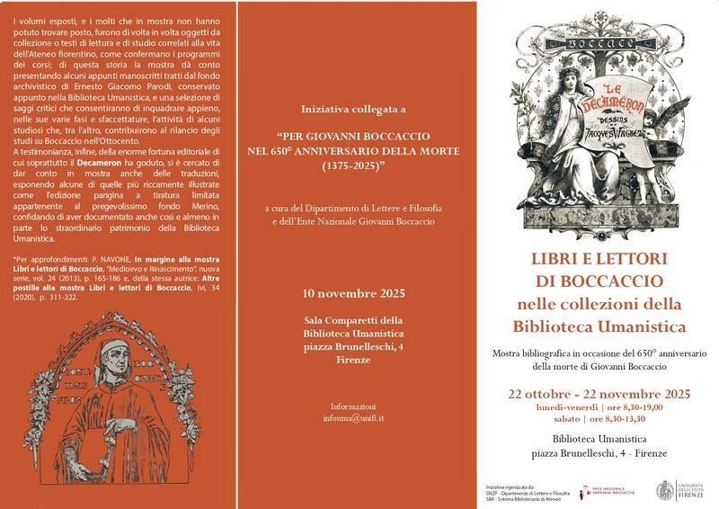 Libri e lettori di Boccaccio nelle collezioni della Biblioteca Umanistica